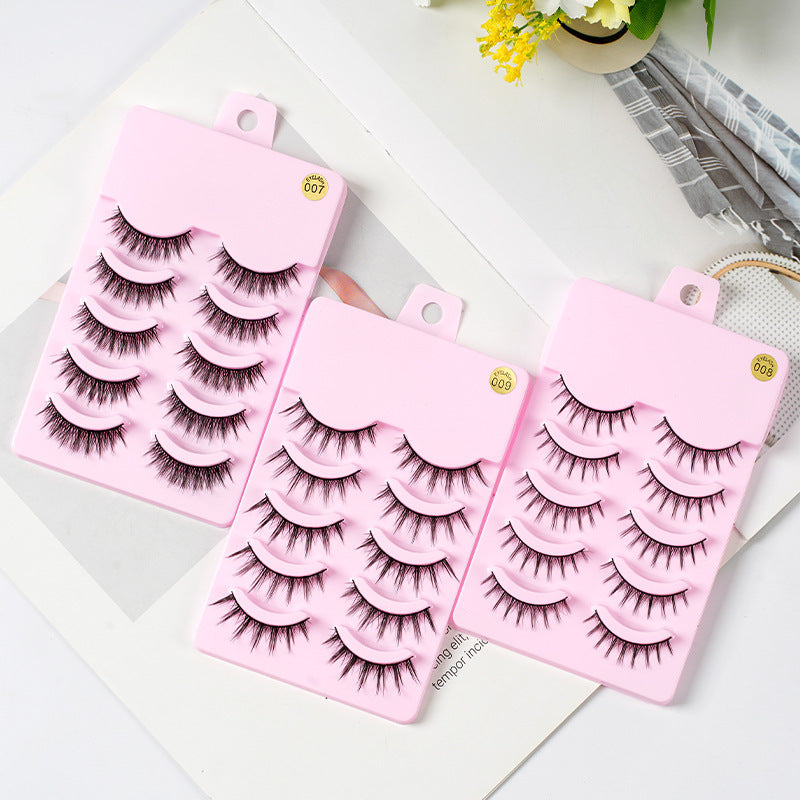 5 paires de cils Manga nouveauté Anime Cosplay naturel vaporeux maquillage coréen faux cils artificiels