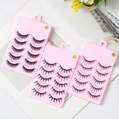 5 paires de cils Manga nouveauté Anime Cosplay naturel vaporeux maquillage coréen faux cils artificiels