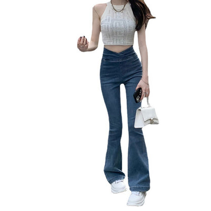 Fashion Design Hot Girl Micro Flare Pants