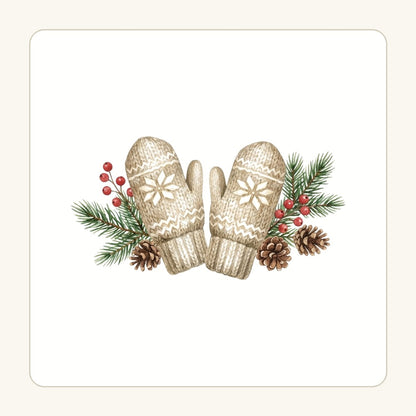 Stickade vantar – transparent PNG-motiv (clipart)