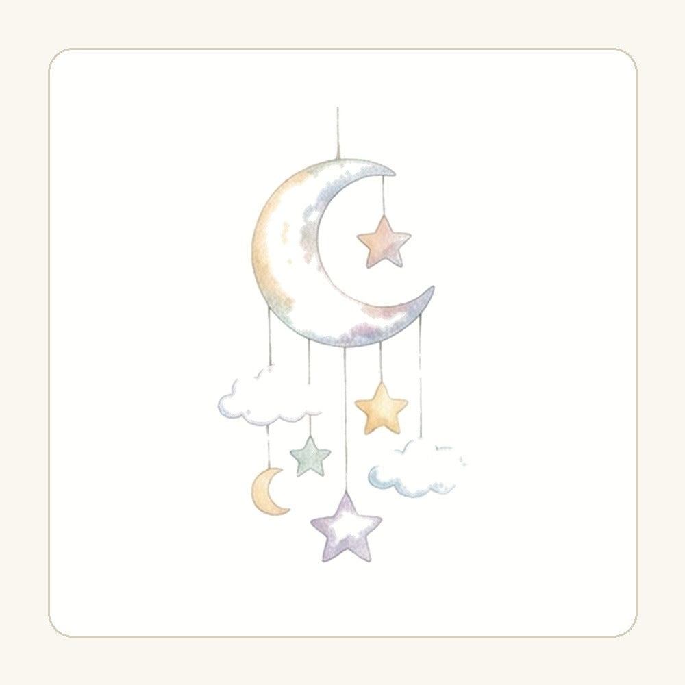 Månmobil – transparent PNG-motiv (clipart)