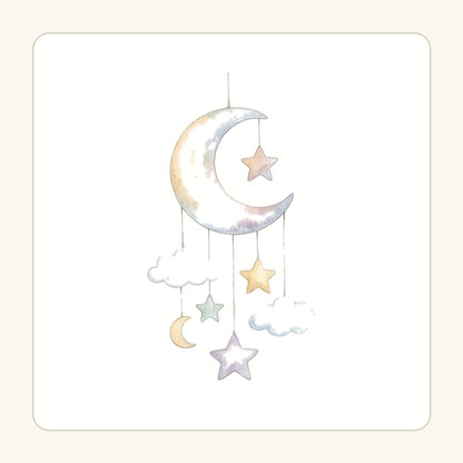 Månmobil – transparent PNG-motiv (clipart)