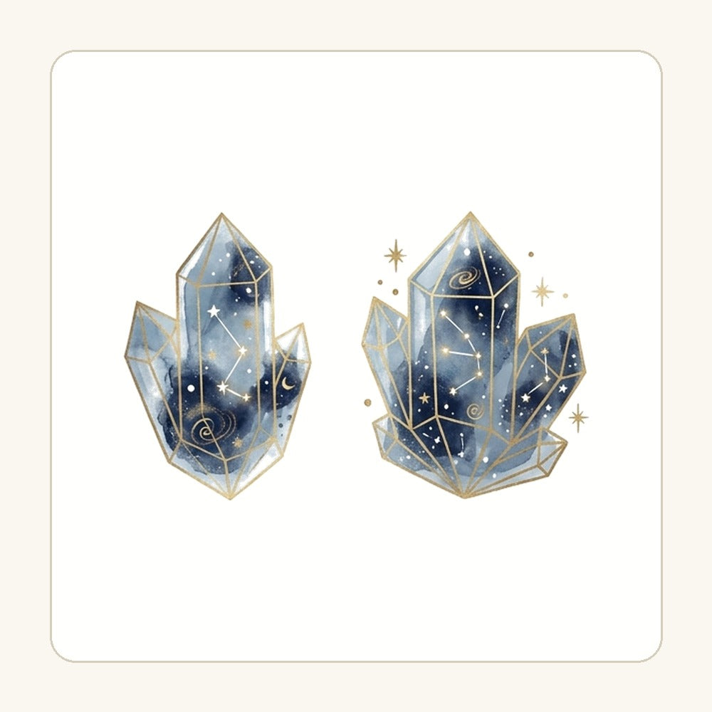 Stjärnkristall – transparent PNG-motiv (clipart)