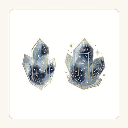 Stjärnkristall – transparent PNG-motiv (clipart)
