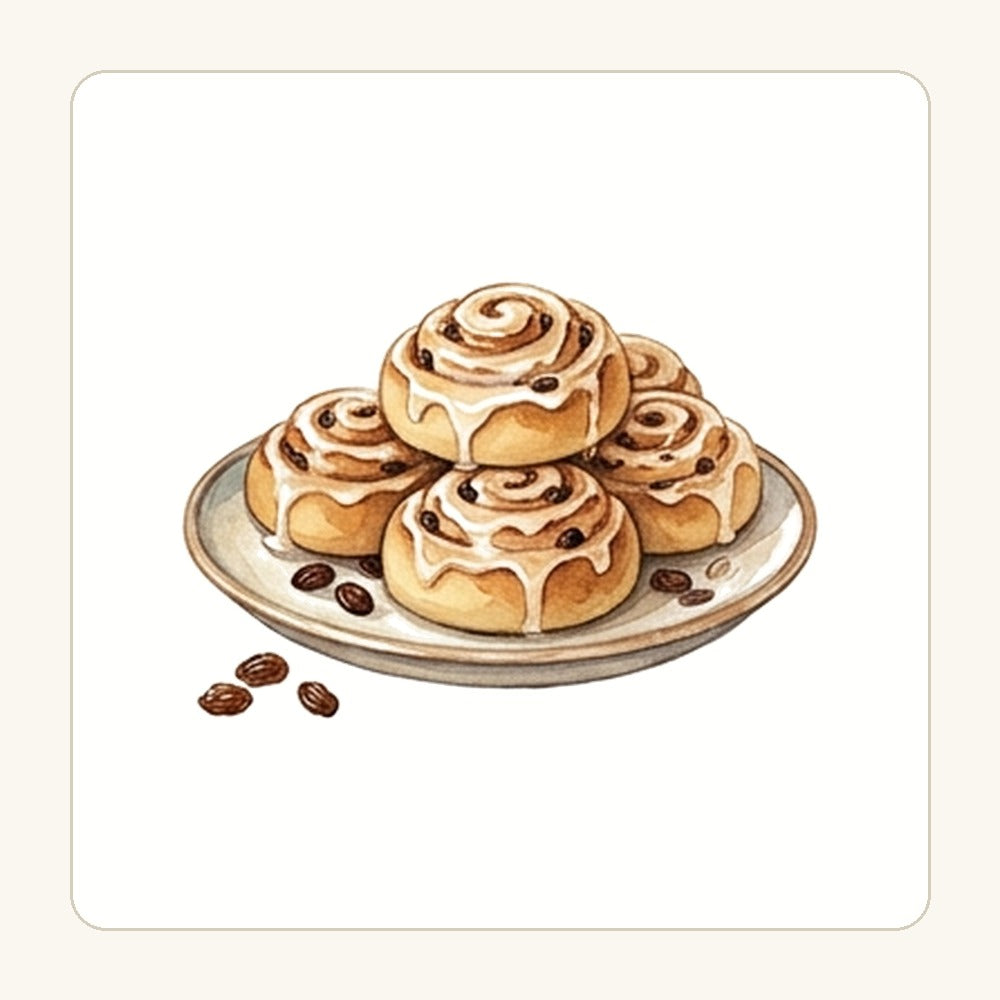 Kanelbullar – transparent PNG-motiv (clipart)