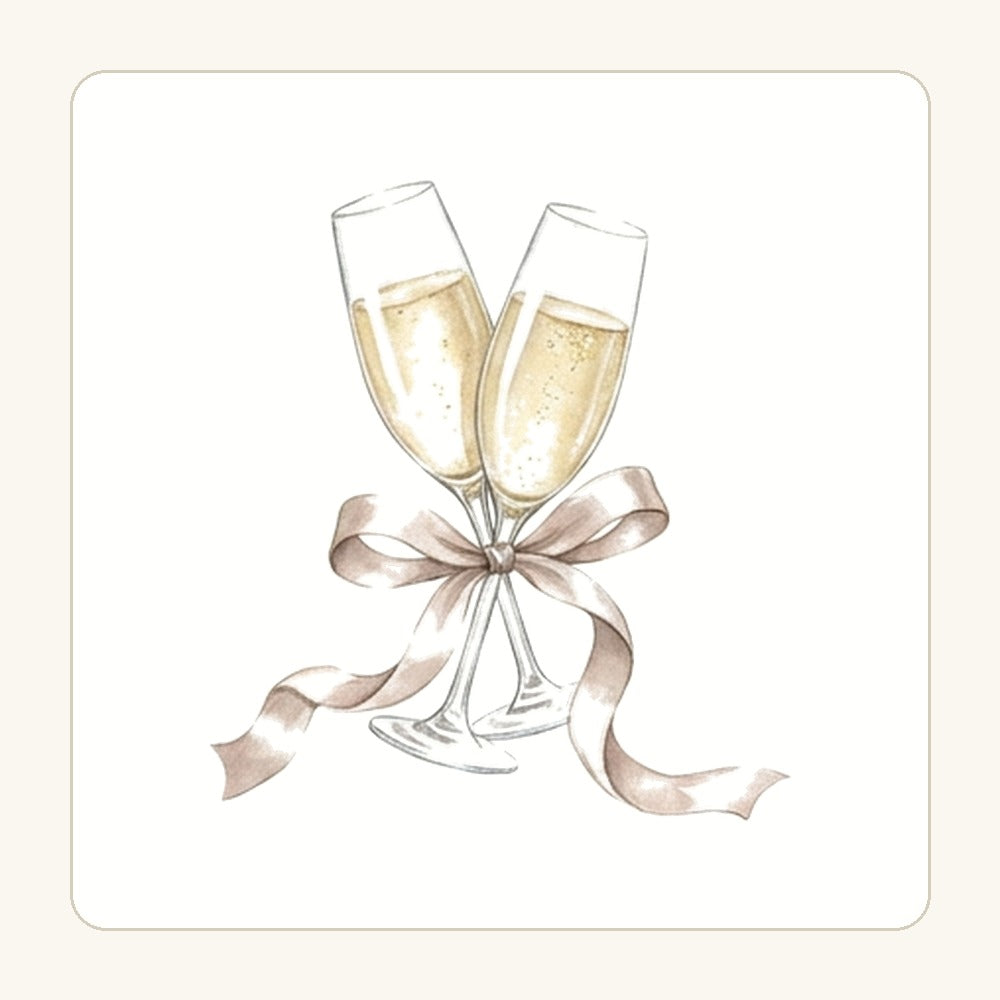 Champagneglas – transparent PNG-motiv (clipart)