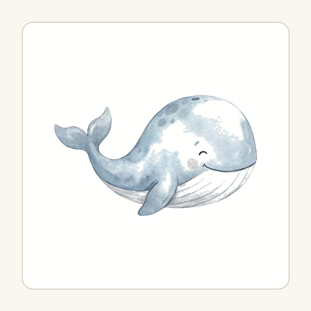 Blåval – transparent PNG-motiv (clipart)