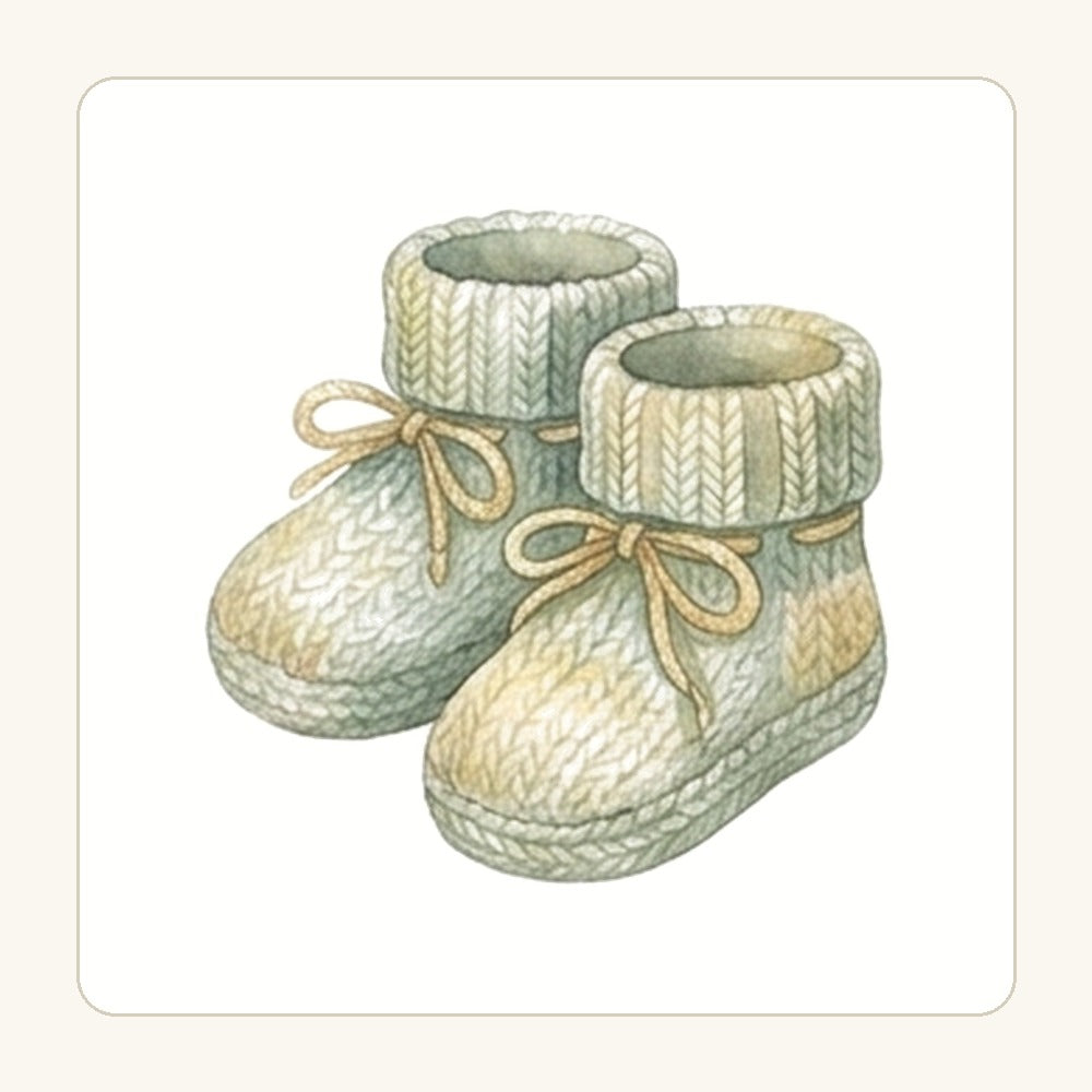 Babytofflor – transparent PNG-motiv (clipart)