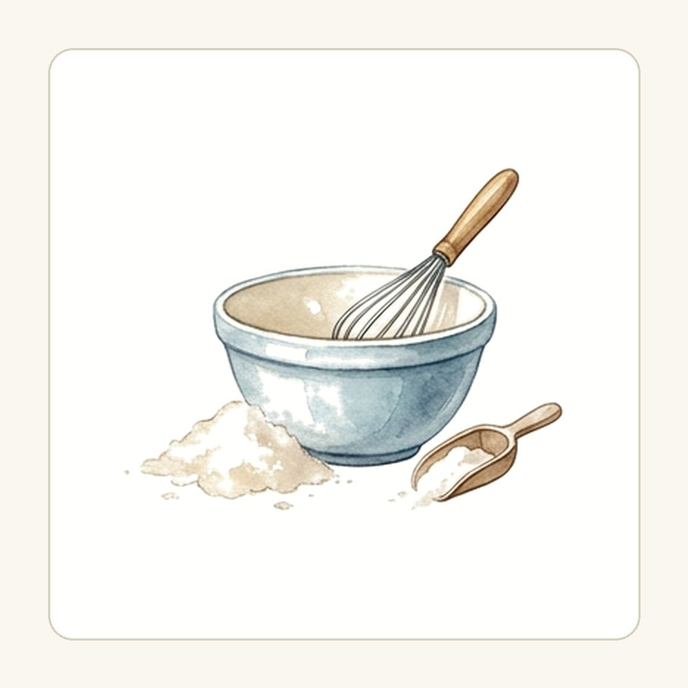 Bakskål och visp – transparent PNG-motiv (clipart)