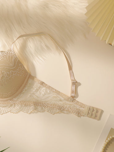 Women's Lingerie Set, Sexy Lace Trim Lingerie Set