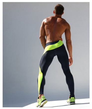 Män Sport Tight Stretch Fitness Byxor