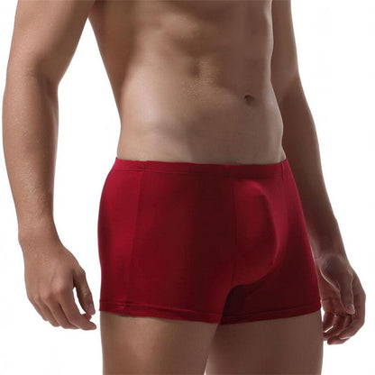 Men's Boxer Cotton Breathable Mid Waist Big Boxer Underwear