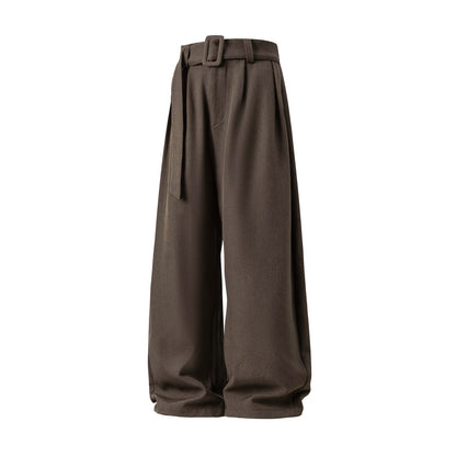 Three-dimensional Pleated Draping Machete Suit Pants