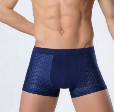 Ice siden herrunderkläder mesh boxer