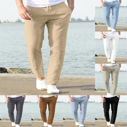 Men's Linen Summer Casual Fashion Pants