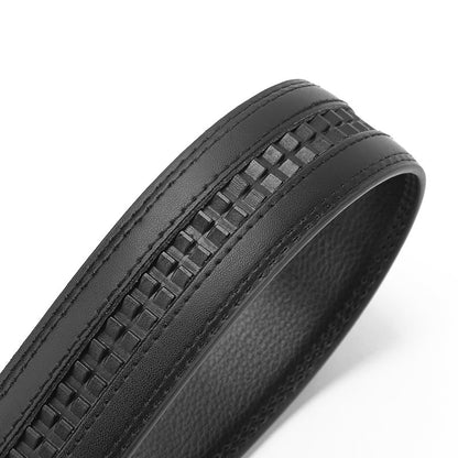 Men's Two-Layer Cowhide Leather Automatic Buckle Business Casual Belt - Superior Construction
