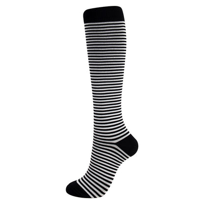 Ladies running stretch compression sports socks