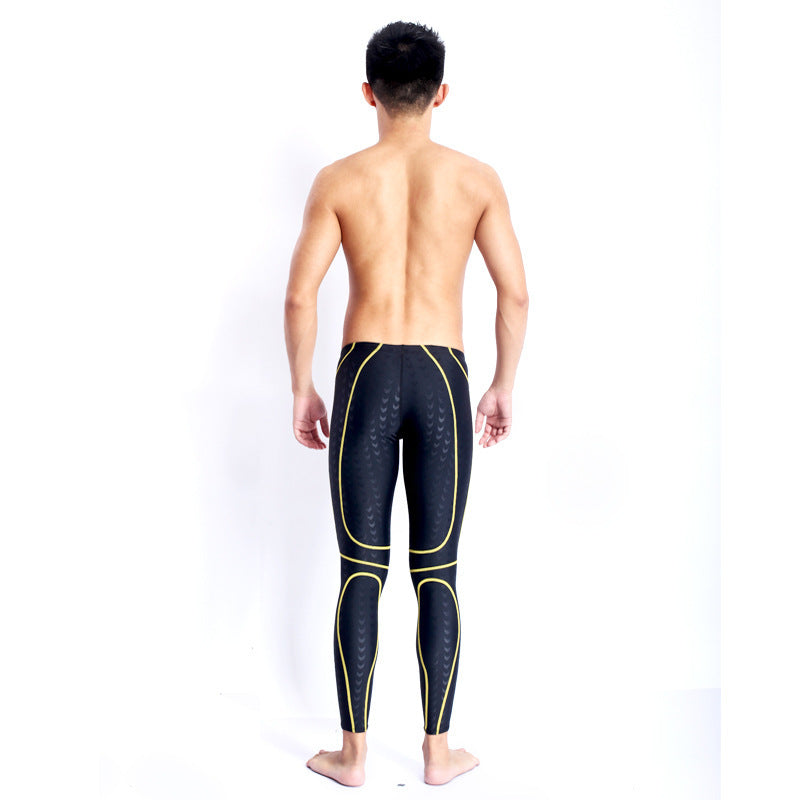 Competition Professional Long Quick-drying Drag Reduction Long Swimming Trunks
