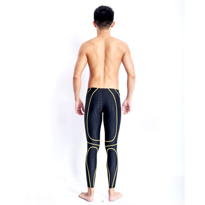 Competition Professional Long Quick-drying Drag Reduction Long Swimming Trunks