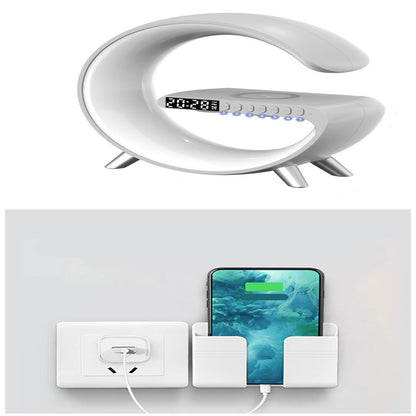 Lampe LED intelligente en forme de G, Bluetooth, chargeur sans fil, lampe d'ambiance, contrôle par application, pour la décoration de la chambre à coucher, nouvelle collection