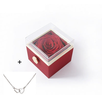 Stainless Steel Double Love Necklace Box Set