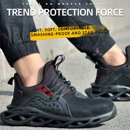 Chaussures de travail indestructibles baskets hommes chaussures de sécurité anti-crevaison