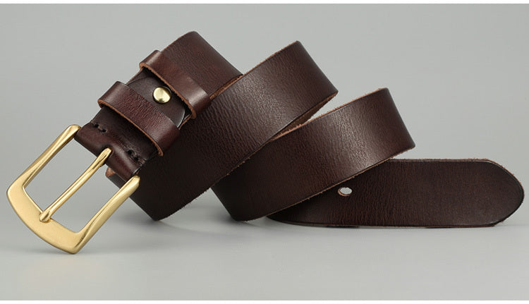 Handmade Casual Trend Men's Belts Cowhide