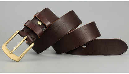 Handmade Casual Trend Men's Belts Cowhide