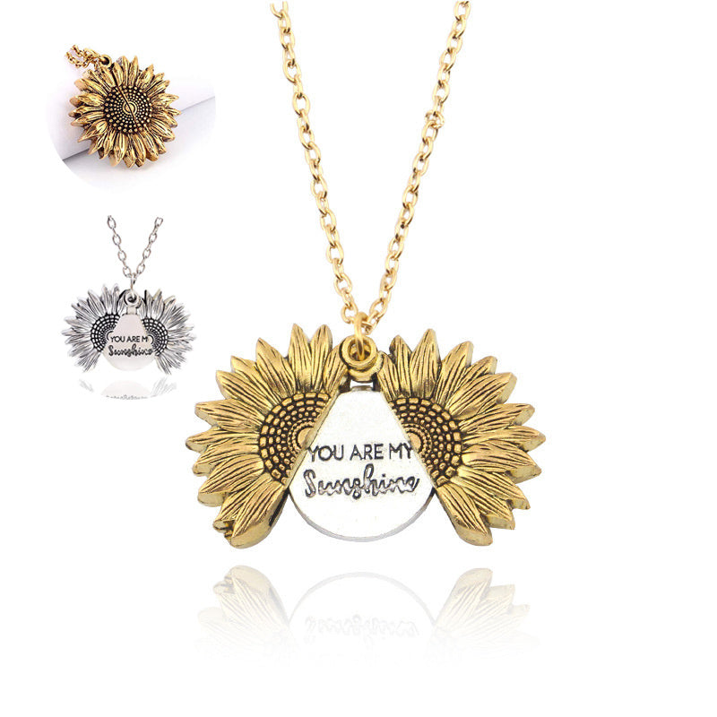 Collier tournesol You Are My Sunshine pour hommes et femmes