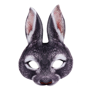 Carnival Party Masquerade EVA Half Face Rabbit Animal Mask