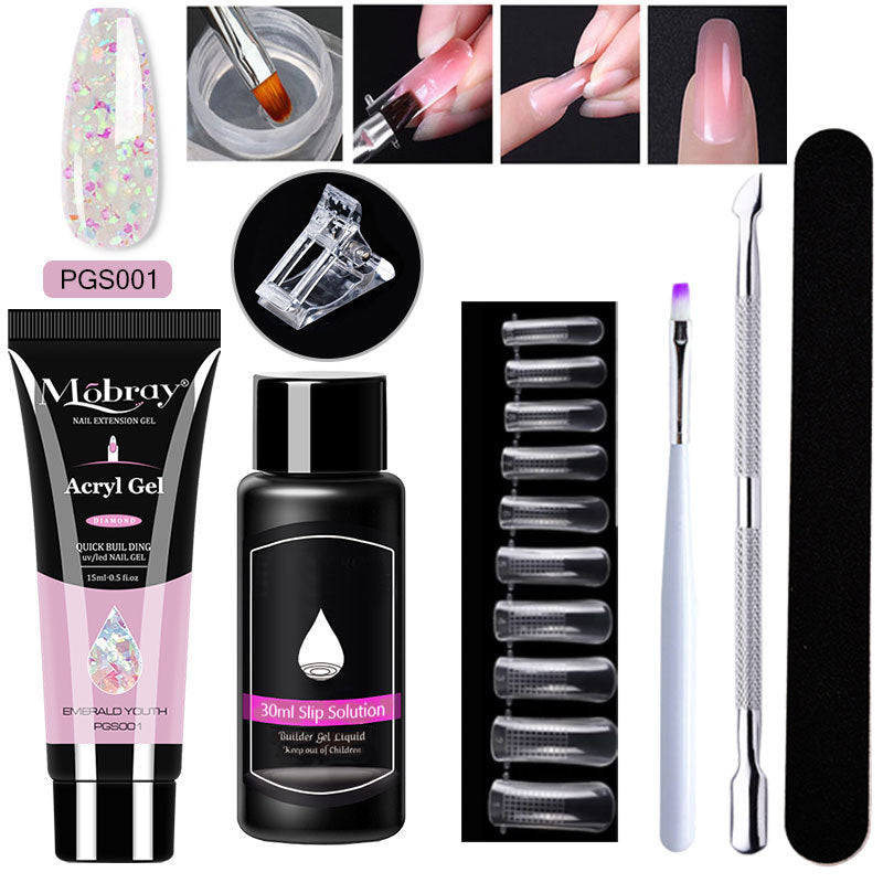 7-delad Nail Art Crystal Extender Set