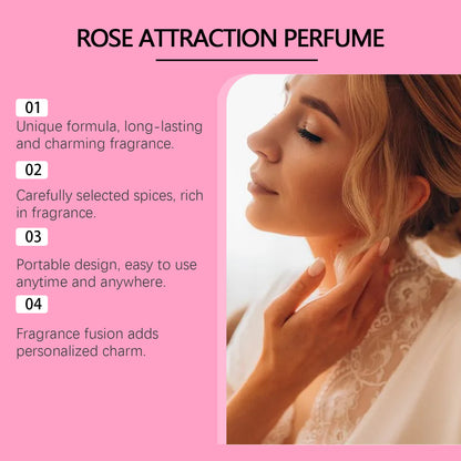 Rose Light Parfym Parfym Naturlig Bärbar Bärbar