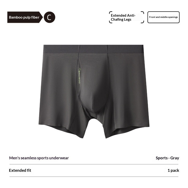 Mens Bamboo Pulp Fiber Extended-length Athletic Underwear