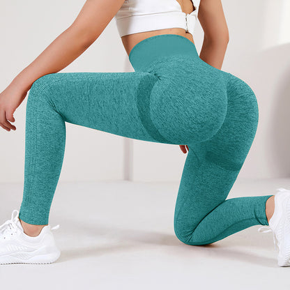 Fitness Yoga Byxor Rumplyftning Seamless Leggings Dam Gym