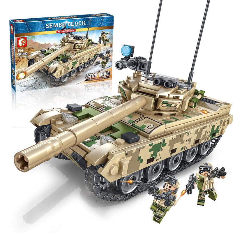 Pusselleksak för montering av tankmodell