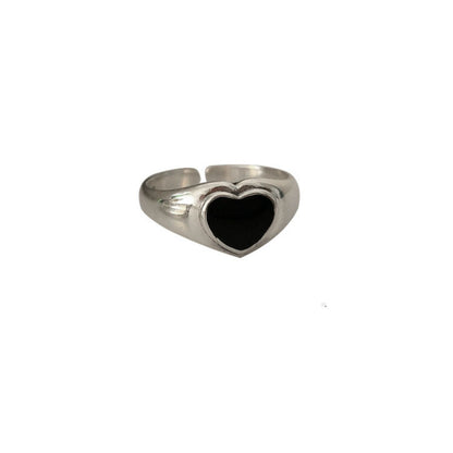 Fashionable Heart Dollar Smiling Face Ring