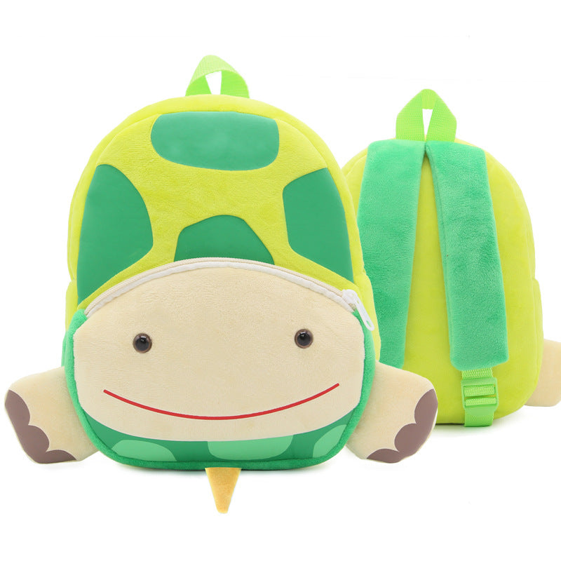 Cute Zoo Children's Schoolbag Backpack Plush Animal Turtle