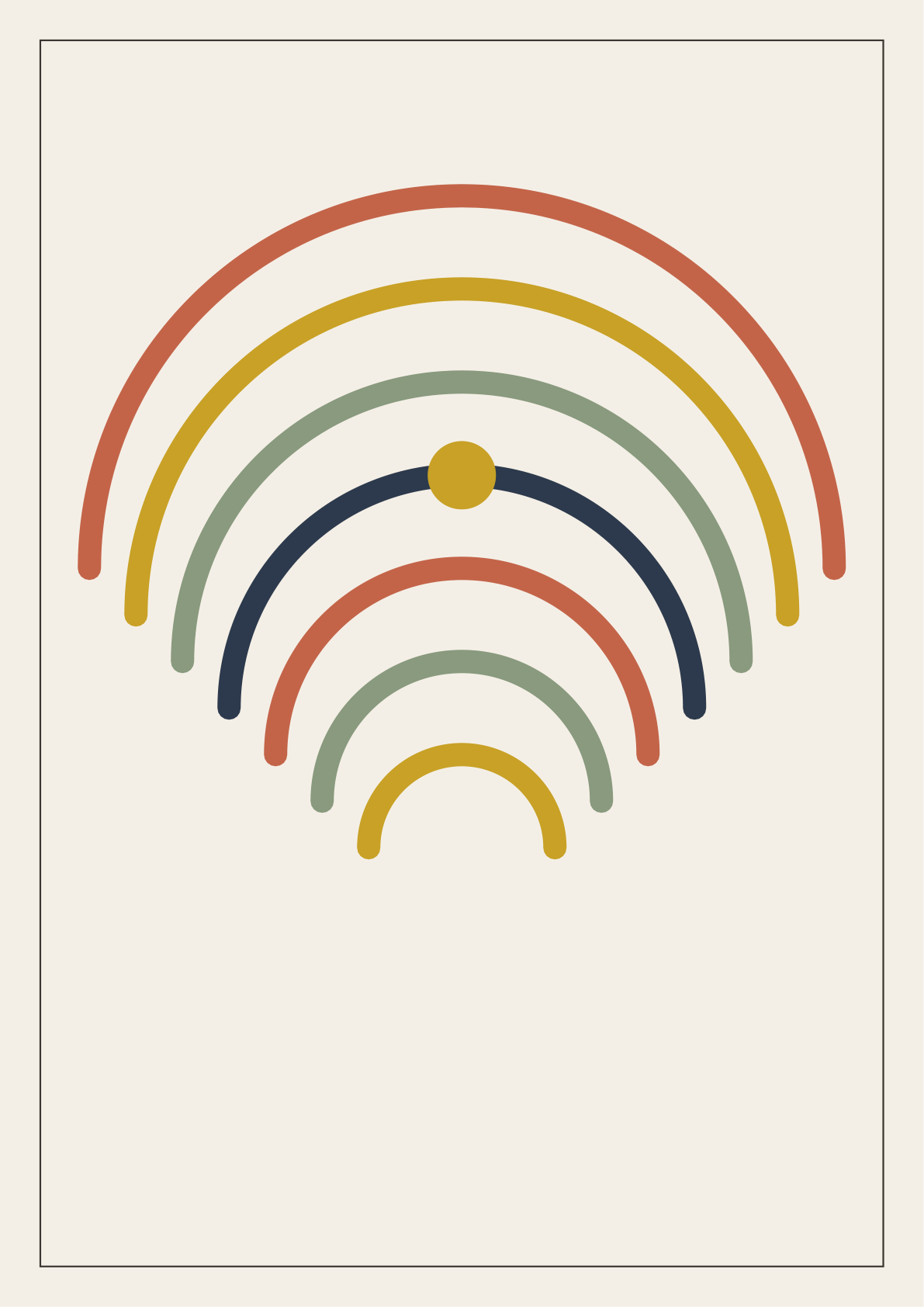 Posters "Lugna linjer" — 3 printbara posters (vektor-PDF)