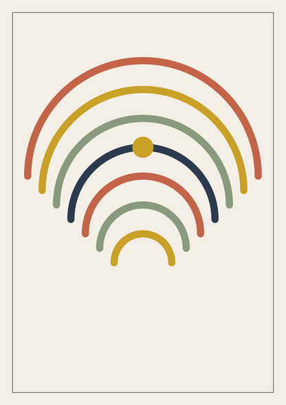 Posters "Lugna linjer" — 3 printbara posters (vektor-PDF)