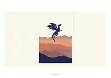 Posters Fantasi 3-pack — drake, enhörning & slott (printbar PDF)