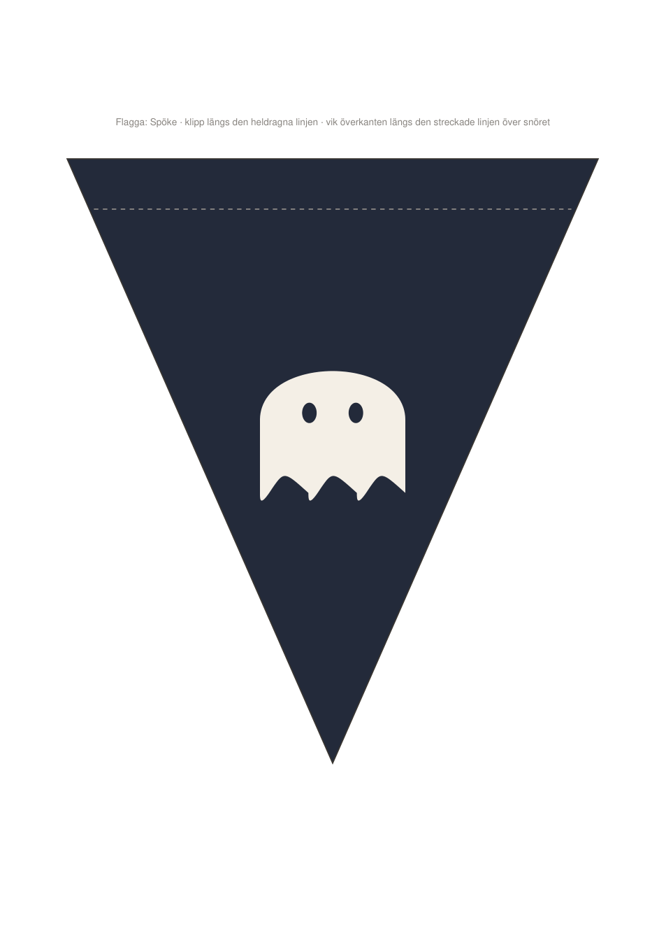 Halloween-dekorationen — girlang & fönstersilhuetter (printbar PDF)
