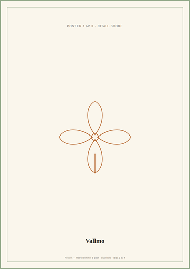 Posters — Retro Blommor 3-pack — 149 kr