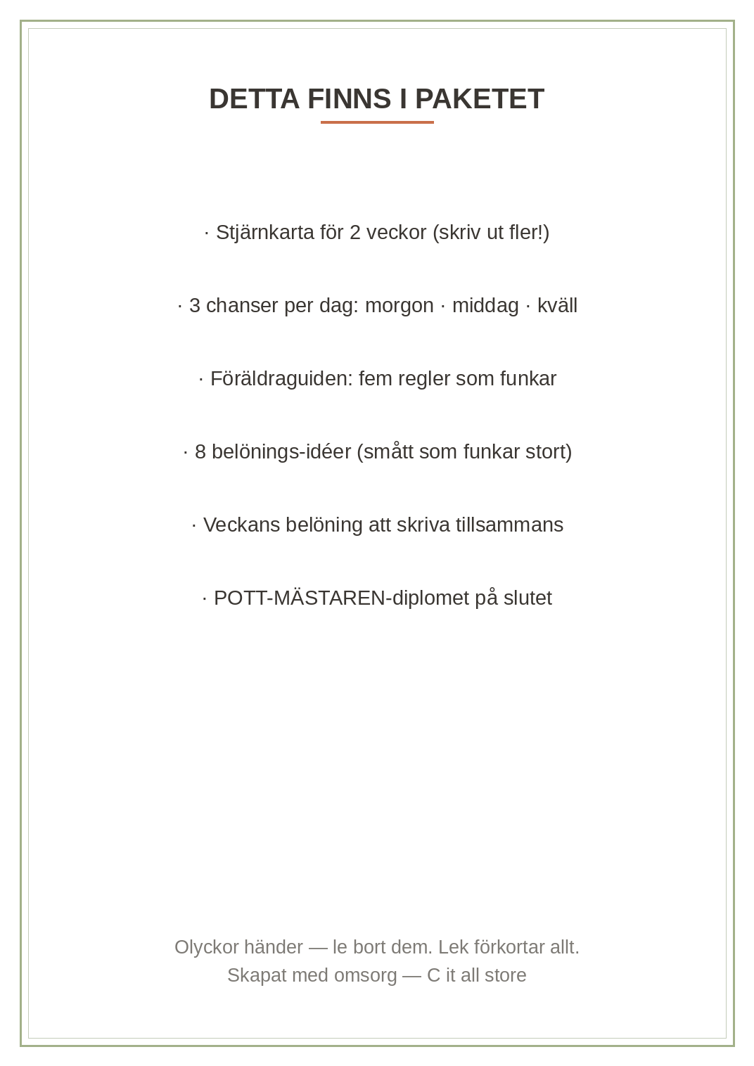 Pottränings-stjärnkarta — 2 veckor, belöningar & diplom (printbar PDF)
