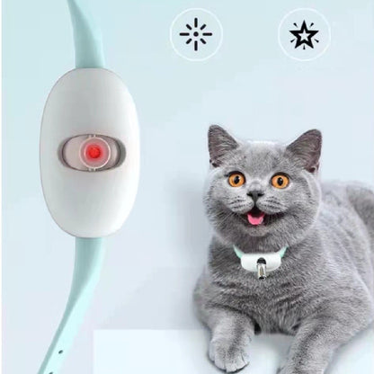 Jouet automatique pour chat, Laser intelligent, collier pour chat, chargeur USB électrique, jouets amusants pour chaton, entraînement interactif, articles pour animaux de compagnie