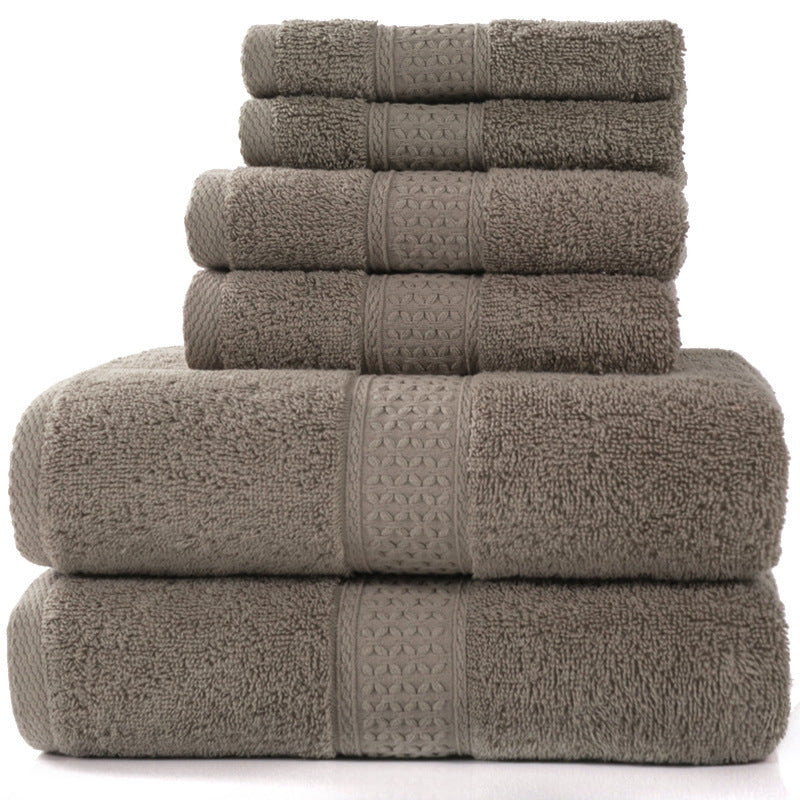 Cotton absorbent towel set of 3 pieces and 6 pieces