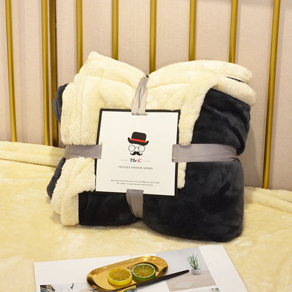 Vårhöst flanellfilt plyschpläd dekorativ soffa soffa plädar på sängen termisk fluffig fleecefilt till salu 