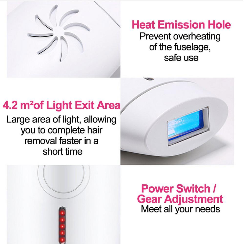 Home Laser Hair Removal Instrument - 800,000 Flash 36W Global System