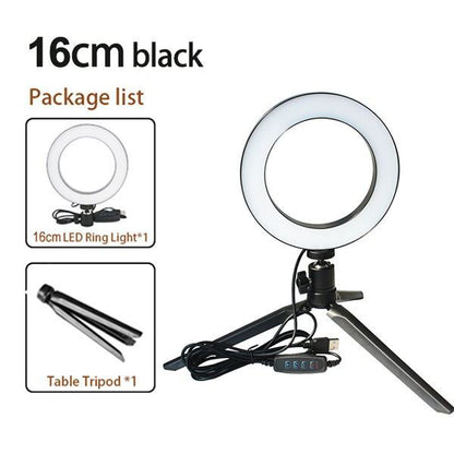 Photography Lighting Kit - Tripod Fill Light Live Bracket Beauty Light Set Ring Light