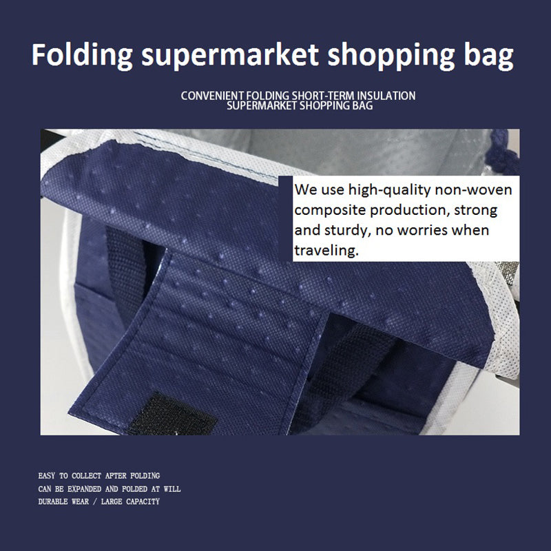 Supermarket trolley insulated shopping bag