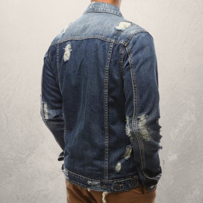 Vêtements d'hiver pour hommes, manteau en jean surdimensionné, veste en jean